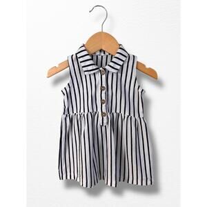 Batela Nautical Sleeveless Dress, 12 Months